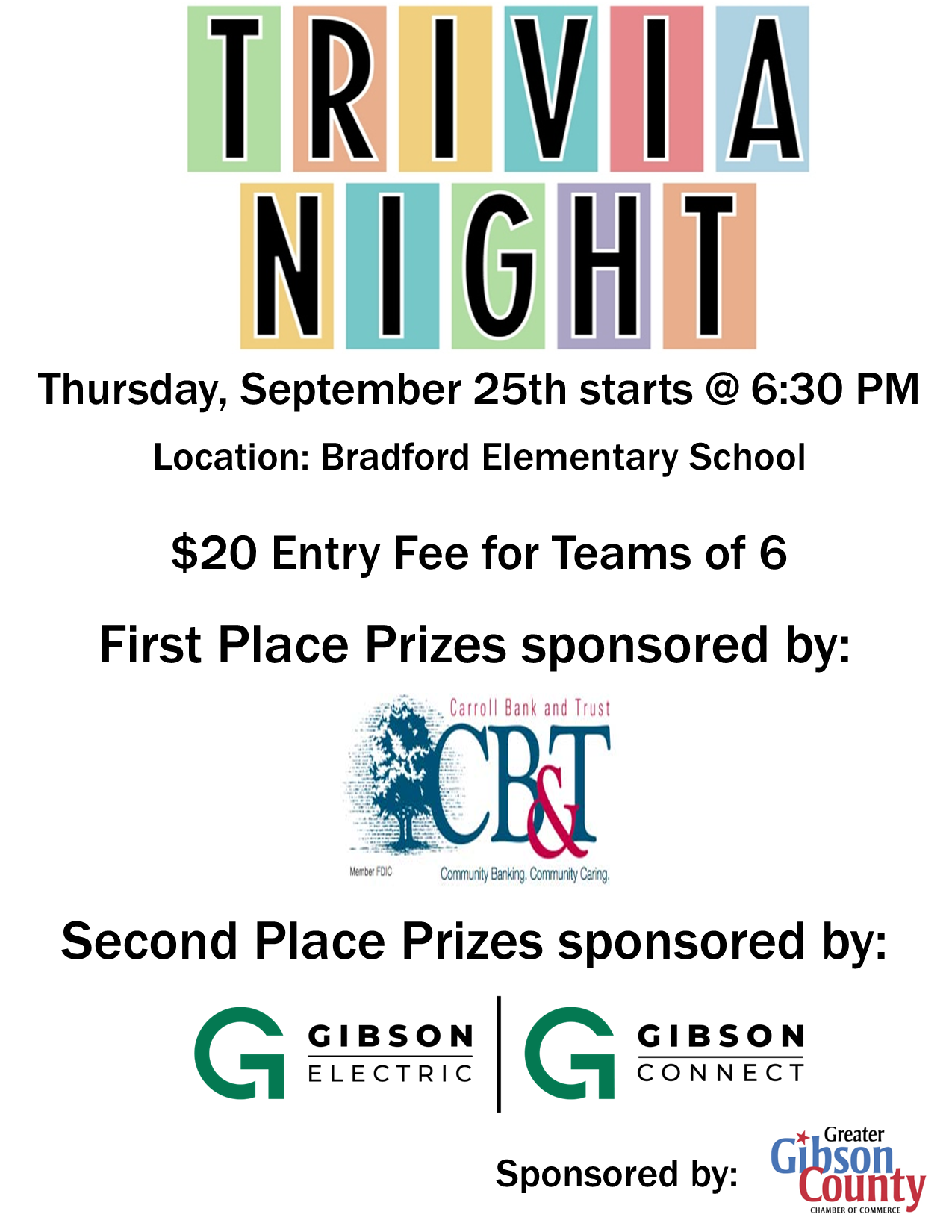 Doodle Soup Trivia Flyer 2025